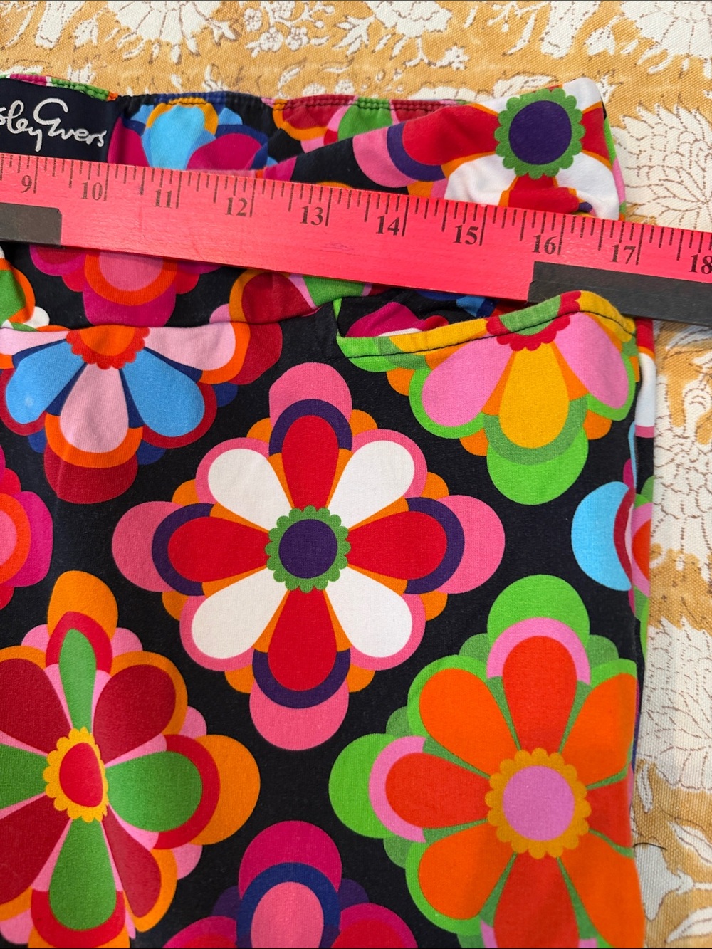 Lesley Evers XL Audrey Pants in Jubilee Multicolor knit, pockets - Picture 4 of 7